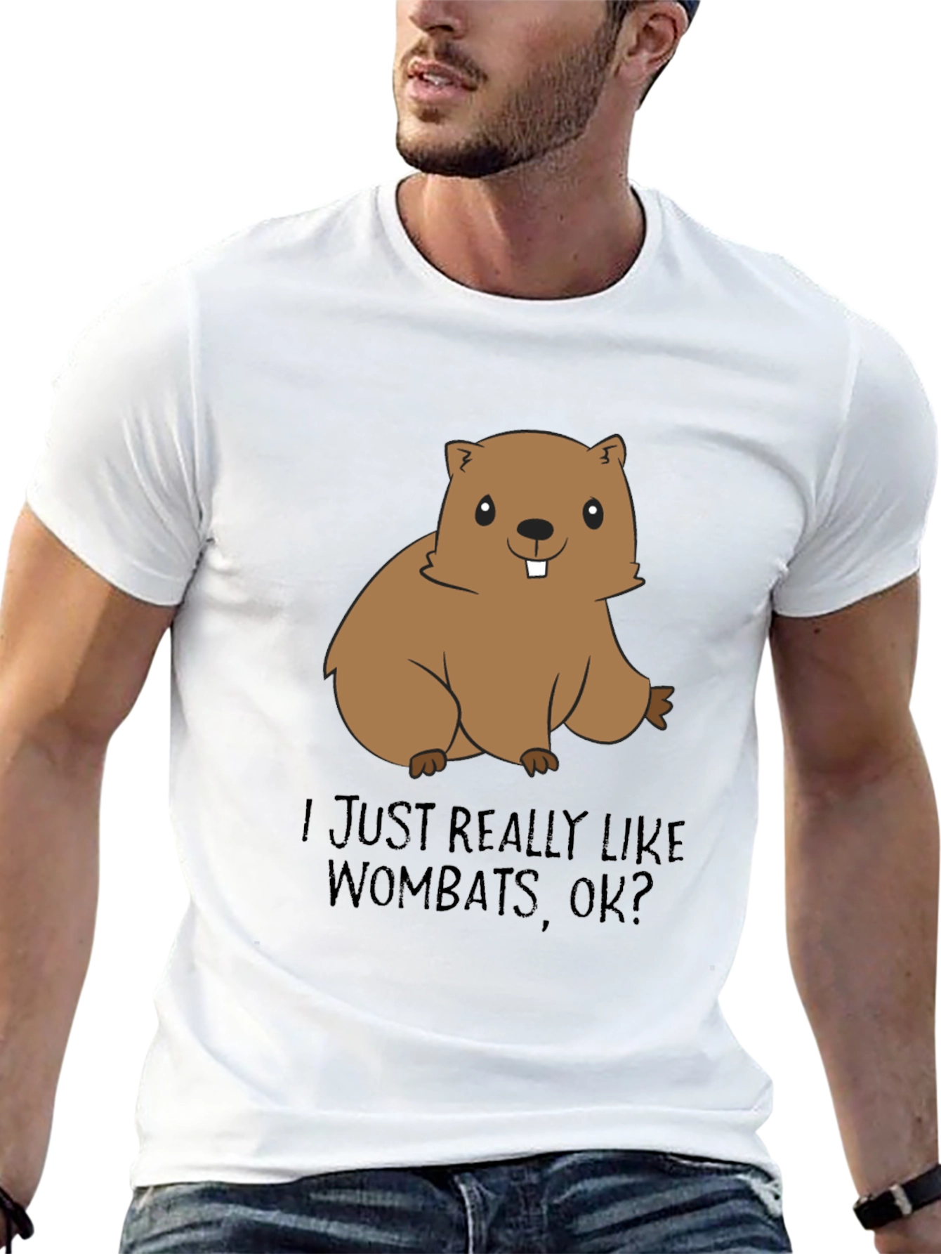 Wombat Lover T-Shirt - Cute Cartoon Animal Tee