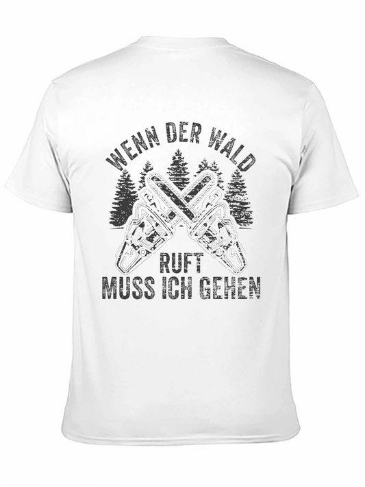 Wenn Der Wald Ruft Black T-Shirt
