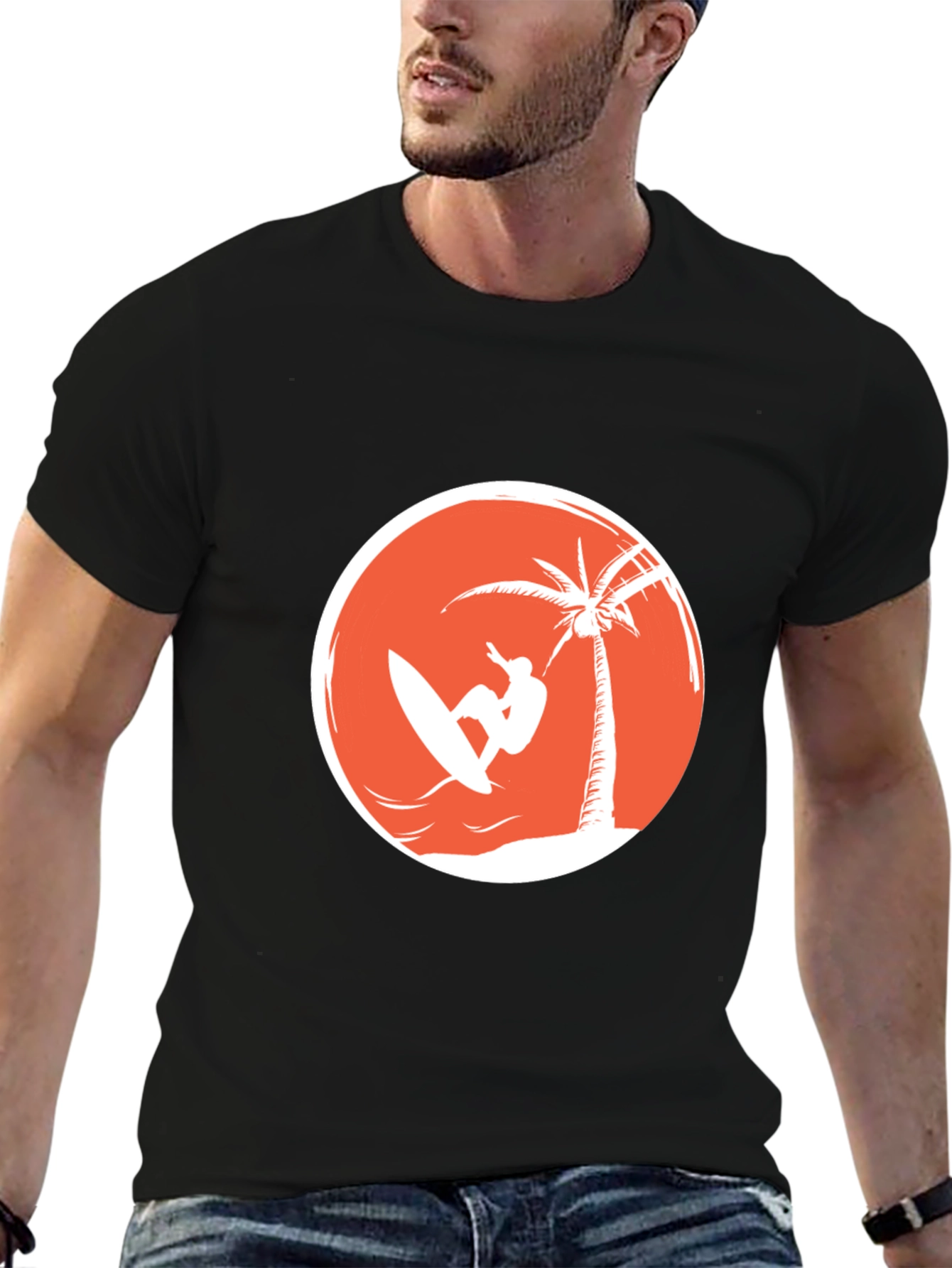 Surfer Scene Graphic Tee