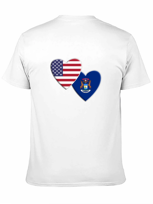 USA Michigan Heart T-Shirt