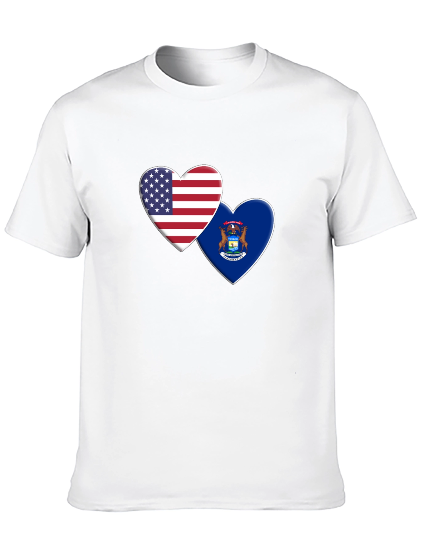 USA Michigan Heart T-Shirt