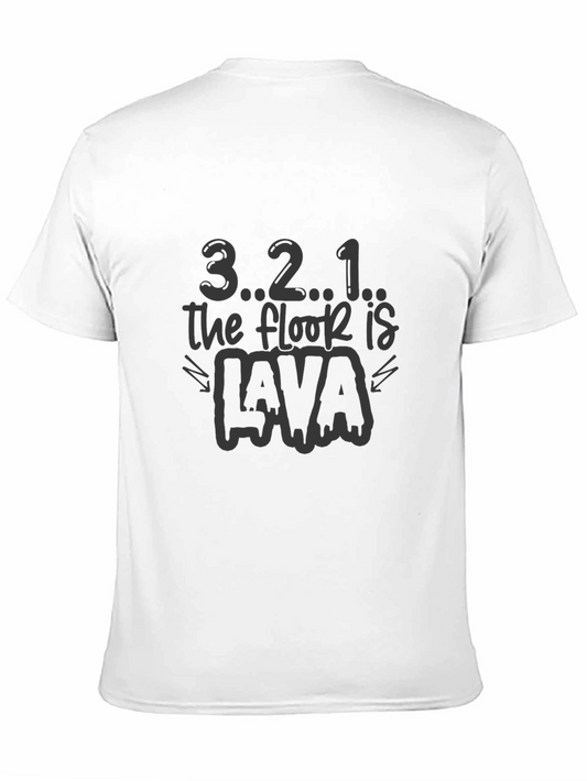 321 The Floor Is Lava Black T-Shirt