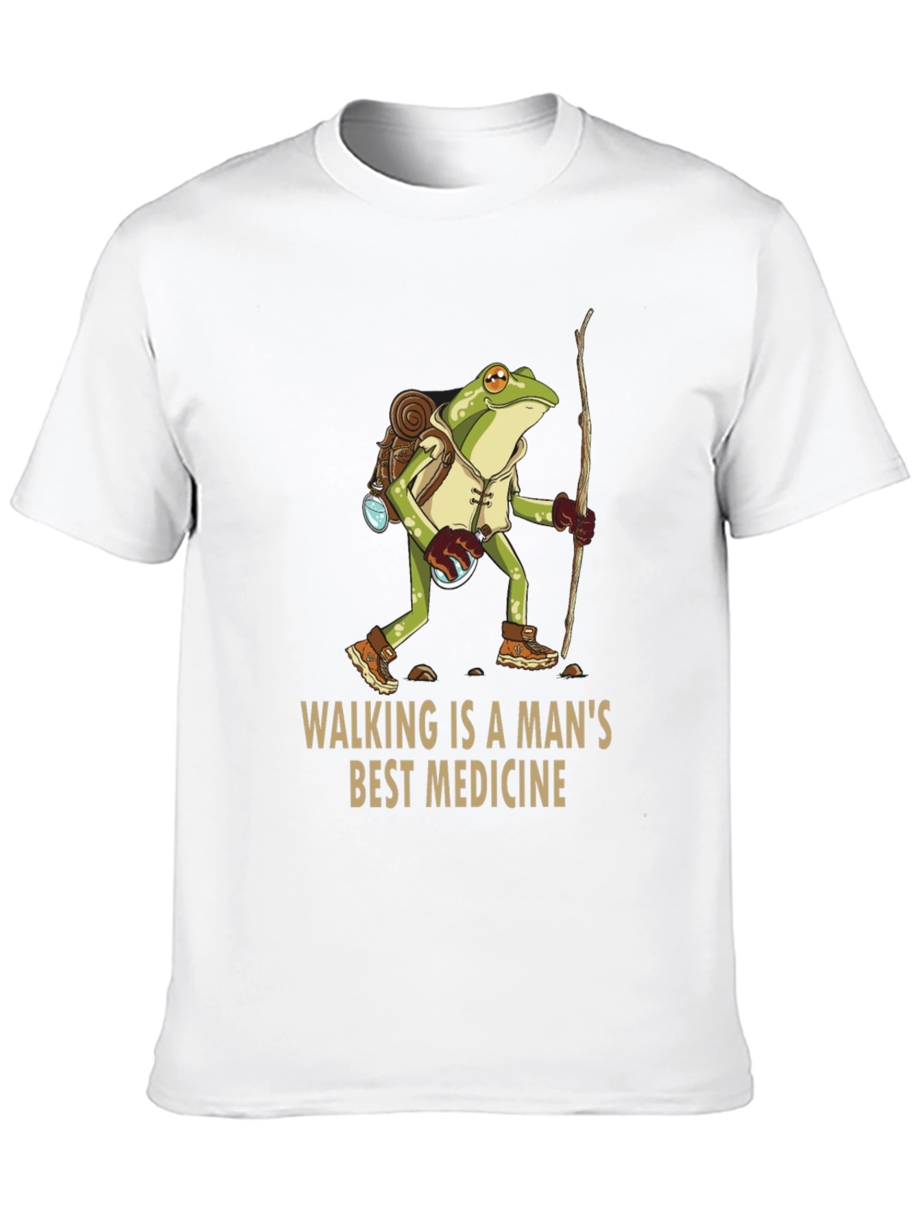 Walking Frog T-Shirt - A Mans Best Medicine