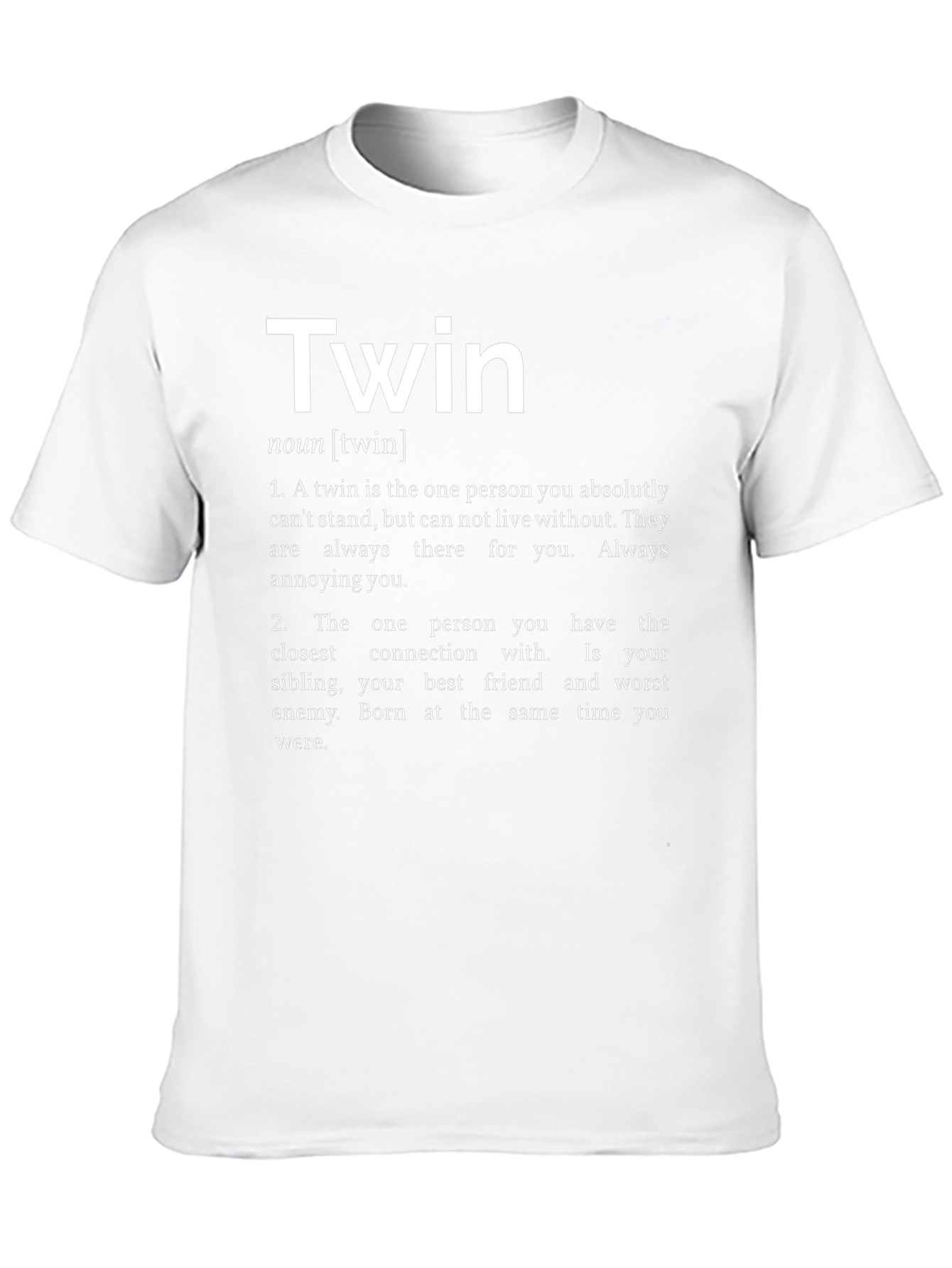 Twin Definition Black T-Shirt