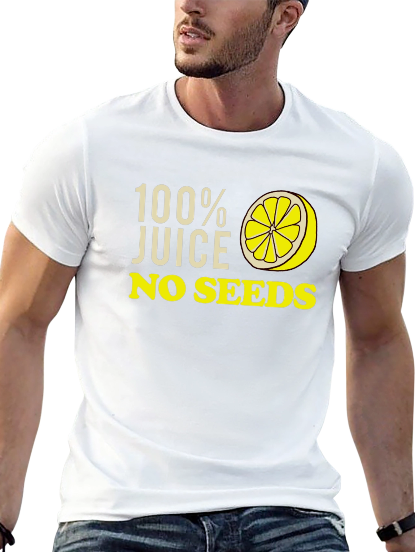 100% Juice No Seeds Graphic Tee - Black
