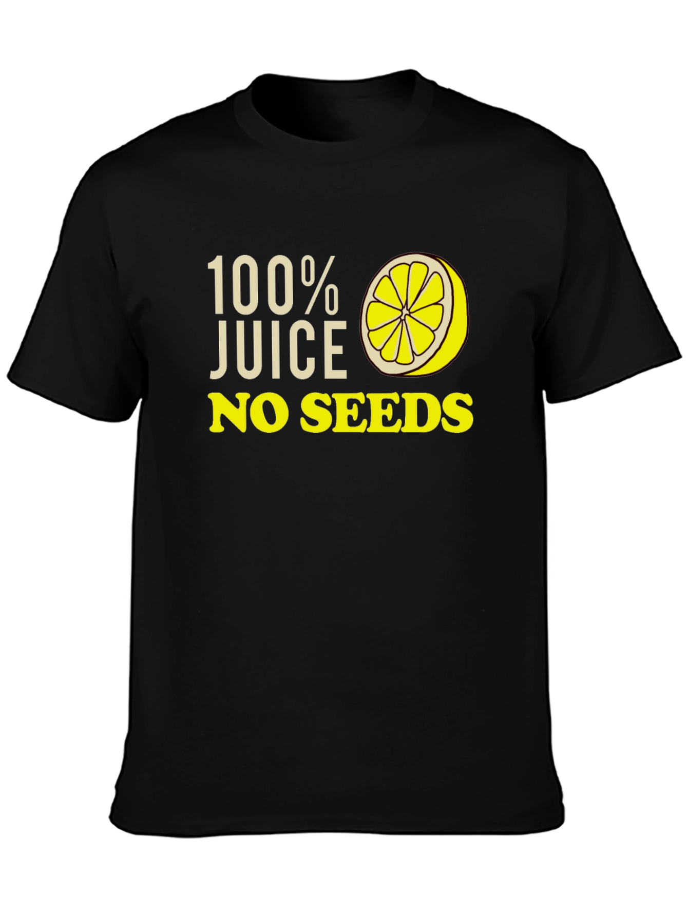 100% Juice No Seeds Graphic Tee - Black