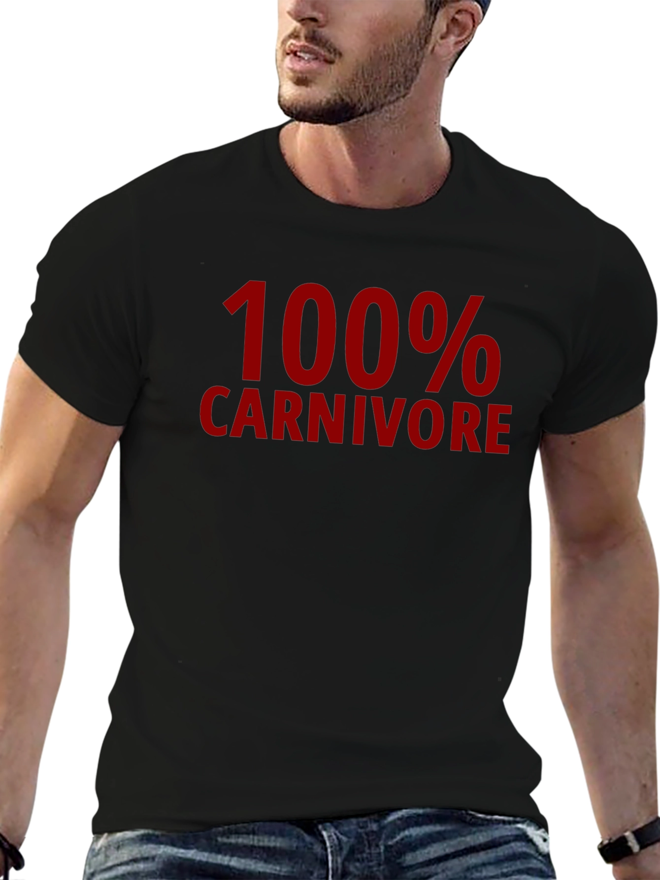 100% Carnivore Graphic Tee - Black