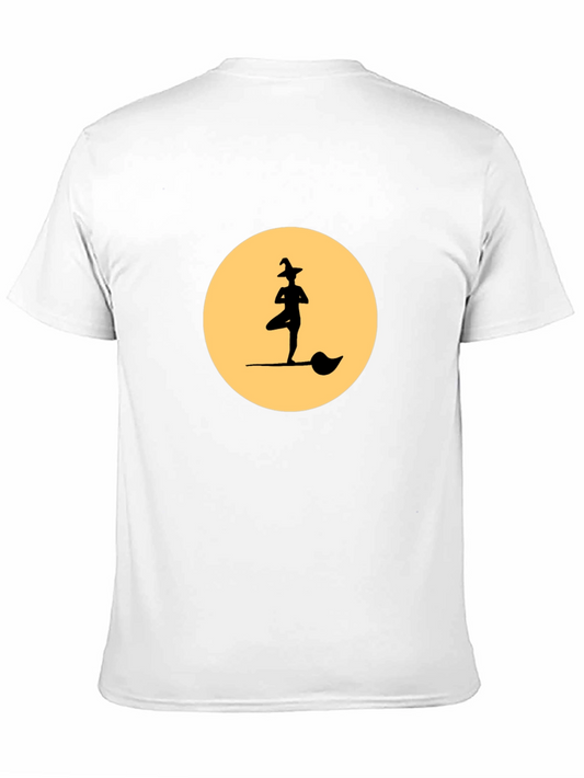 Yoga Witch Black T-Shirt - Halloween Fun!