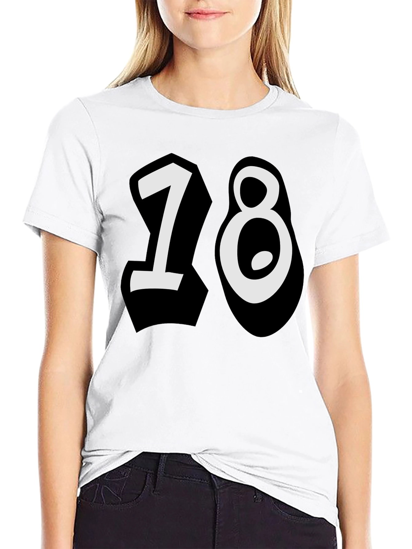 18 Birthday Graphic Tee - Mens Black T-Shirt