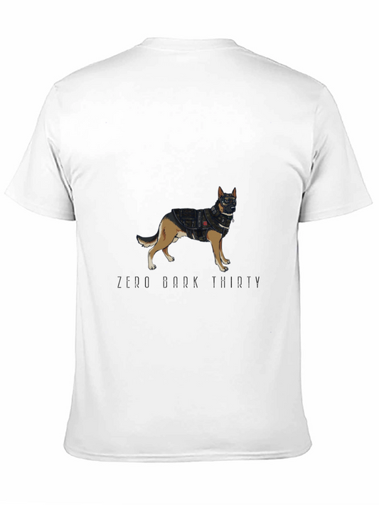 Zero Bark Thirty Dog Graphic Tee - Black