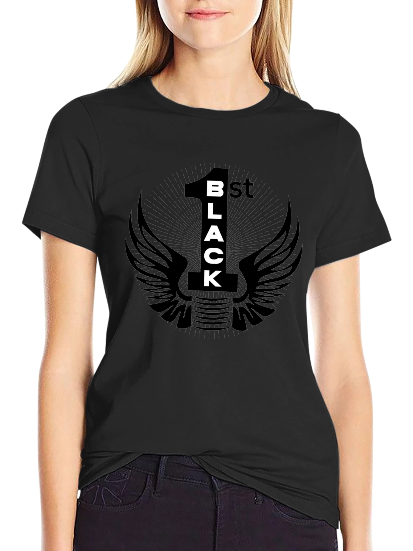 1st Black T-Shirt Graphic Tee