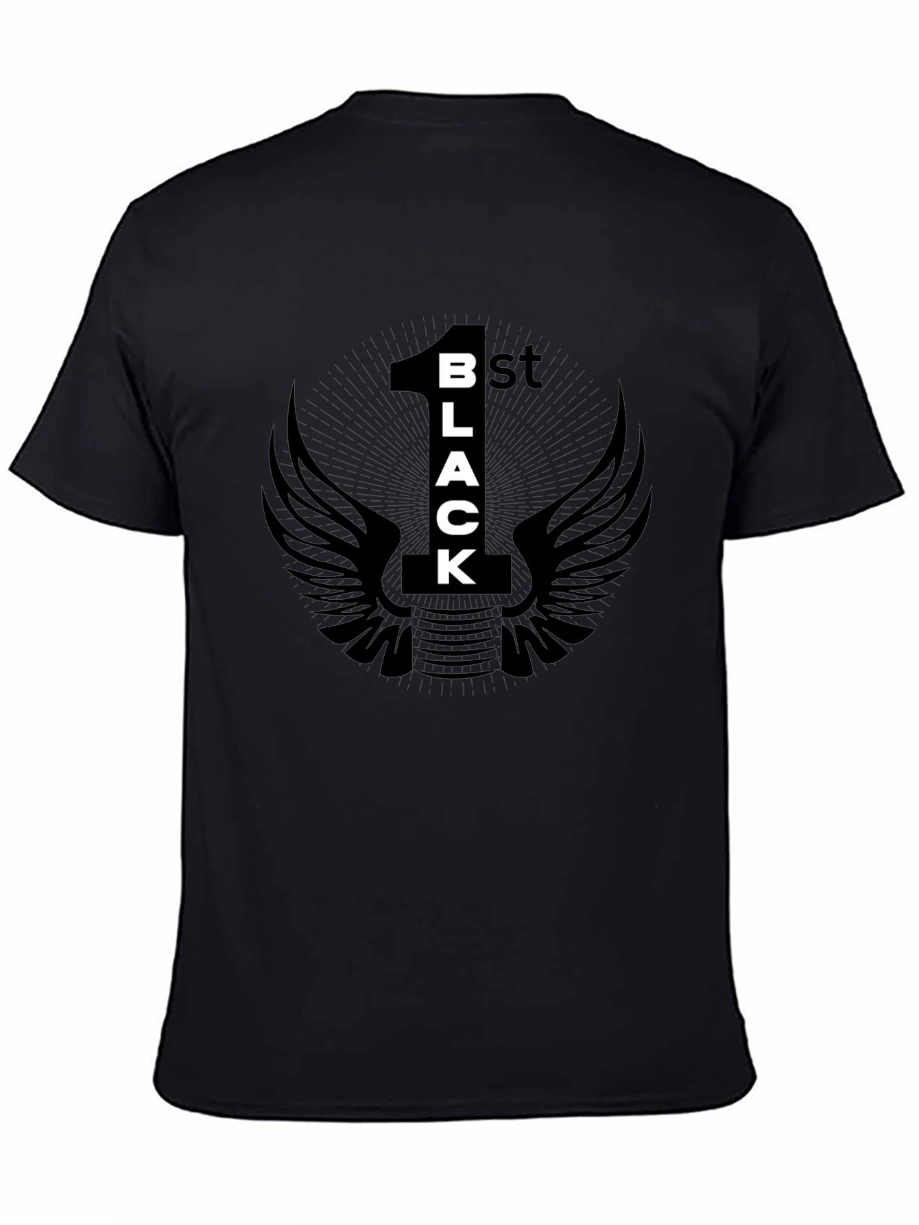 1st Black T-Shirt Graphic Tee