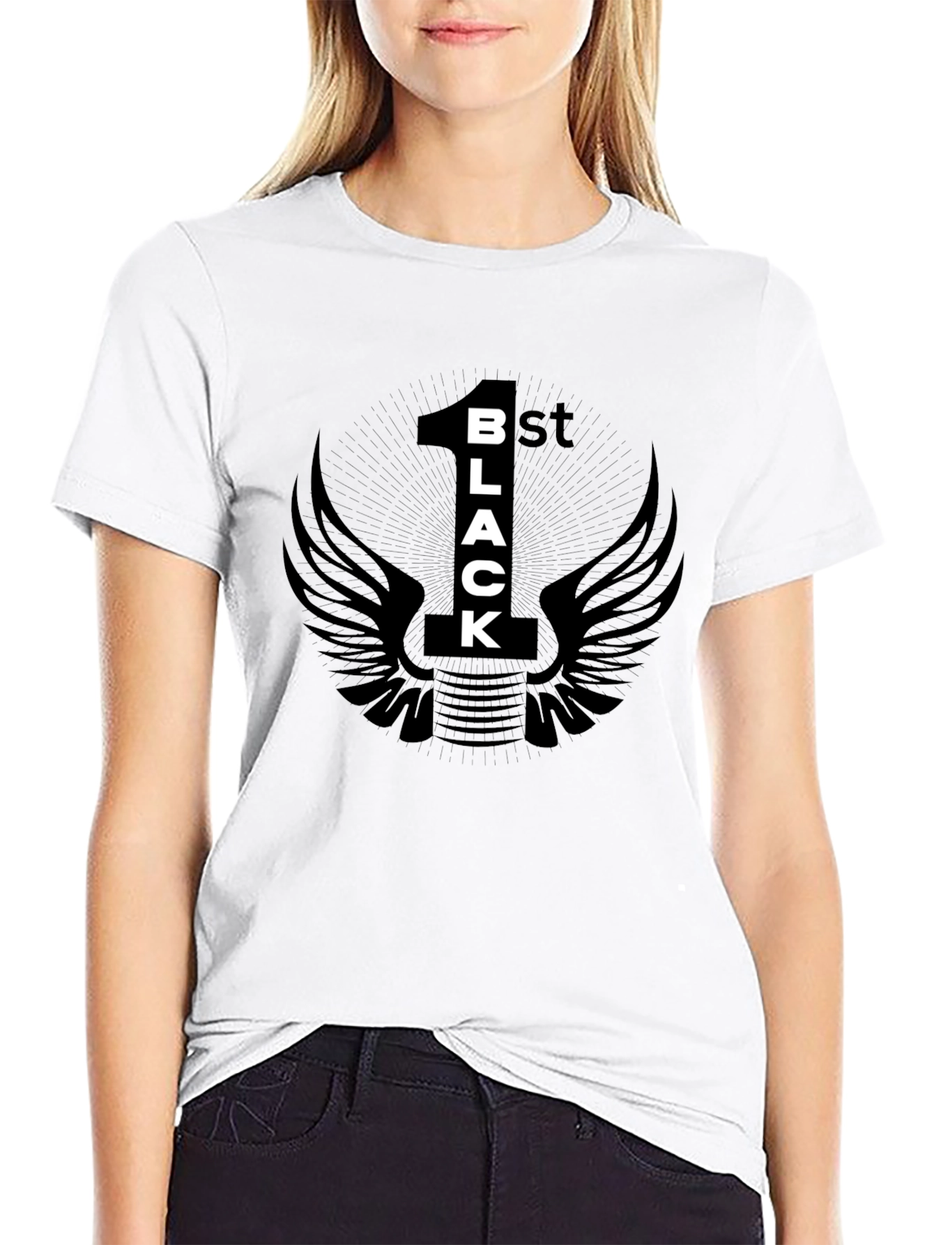 1st Black T-Shirt Graphic Tee