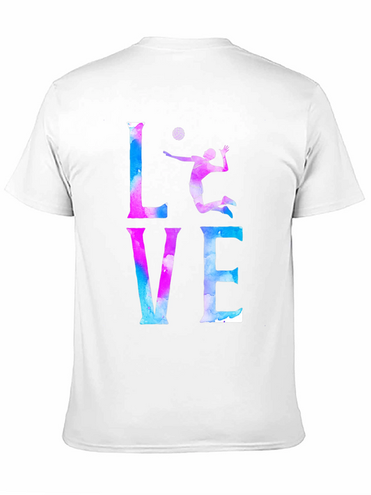 Volleyball Love T-Shirt Watercolor Design