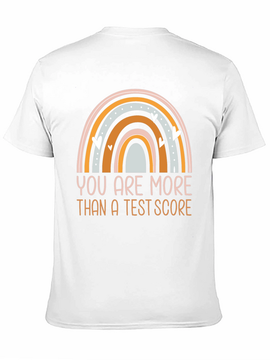 You Are More Than a Test Score Rainbow Graphic Tee