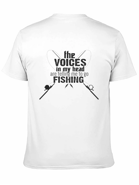 Voices in My Head Fishing Black Graphic Tee