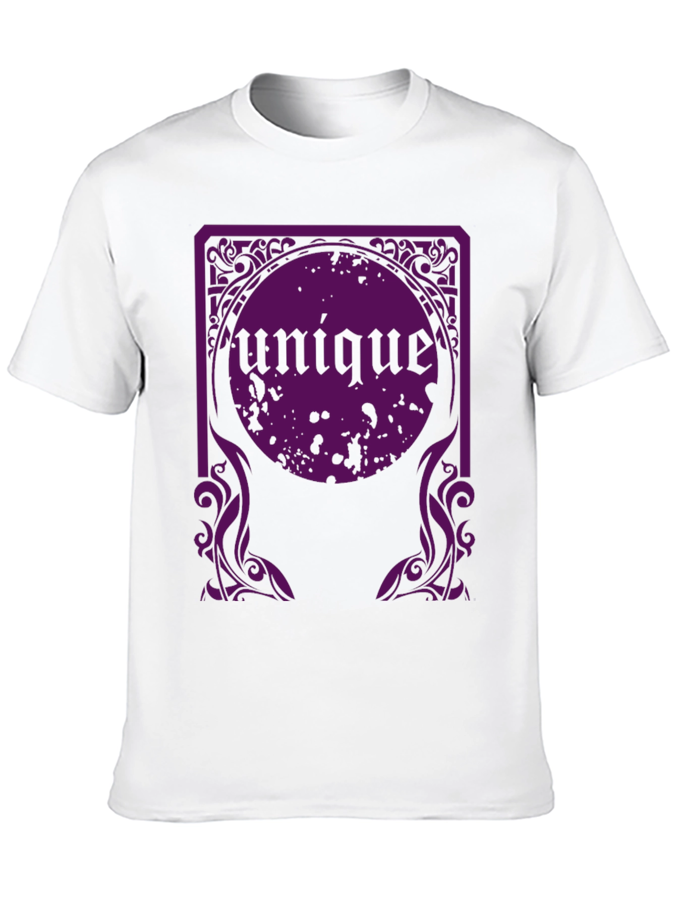 Unique Graphic Tee - Black Cotton T-Shirt