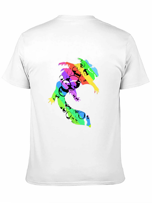 Vibrant Squirrel Graphic Black T-Shirt