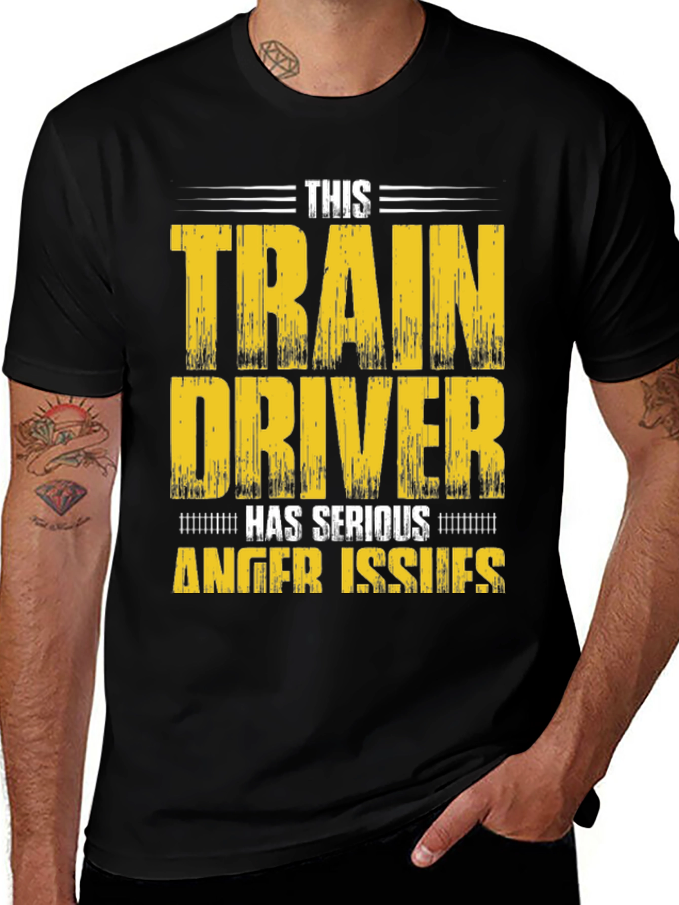 Train Driver Anger Issues T-Shirt - Novelty Graphic Tee