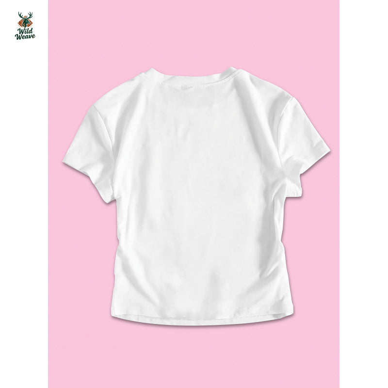 Women's Y2K Lip Print Crop T-Shirt - Short Sleeve Crew Neck Top with Lip & Face Pattern (Upper Lip/Full Lips), Medium Stretch Fabric, Non-Sheer Spring Summer Casual Blouse for Lipstick Lips or Lips