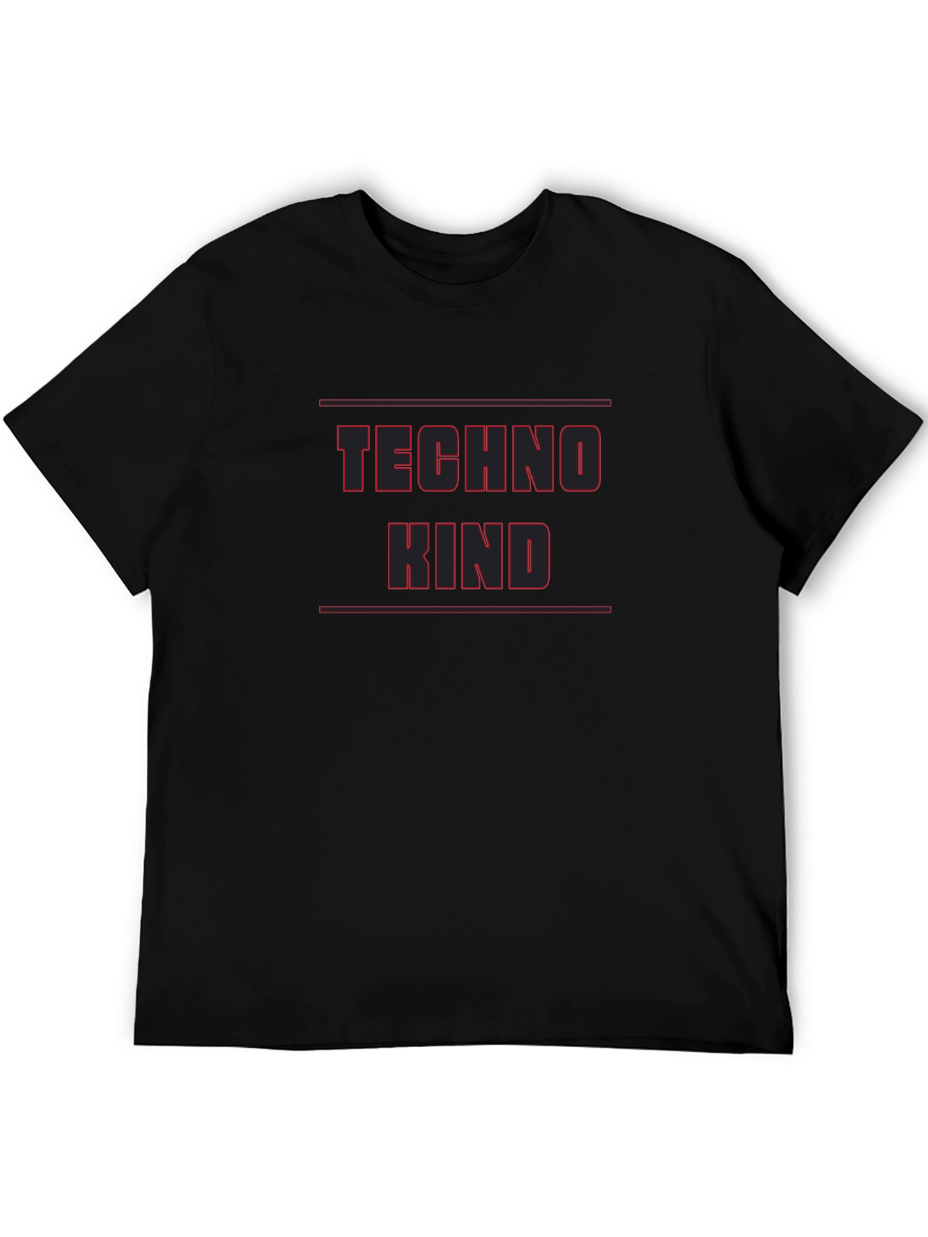 Techno Kind Black Graphic T-Shirt