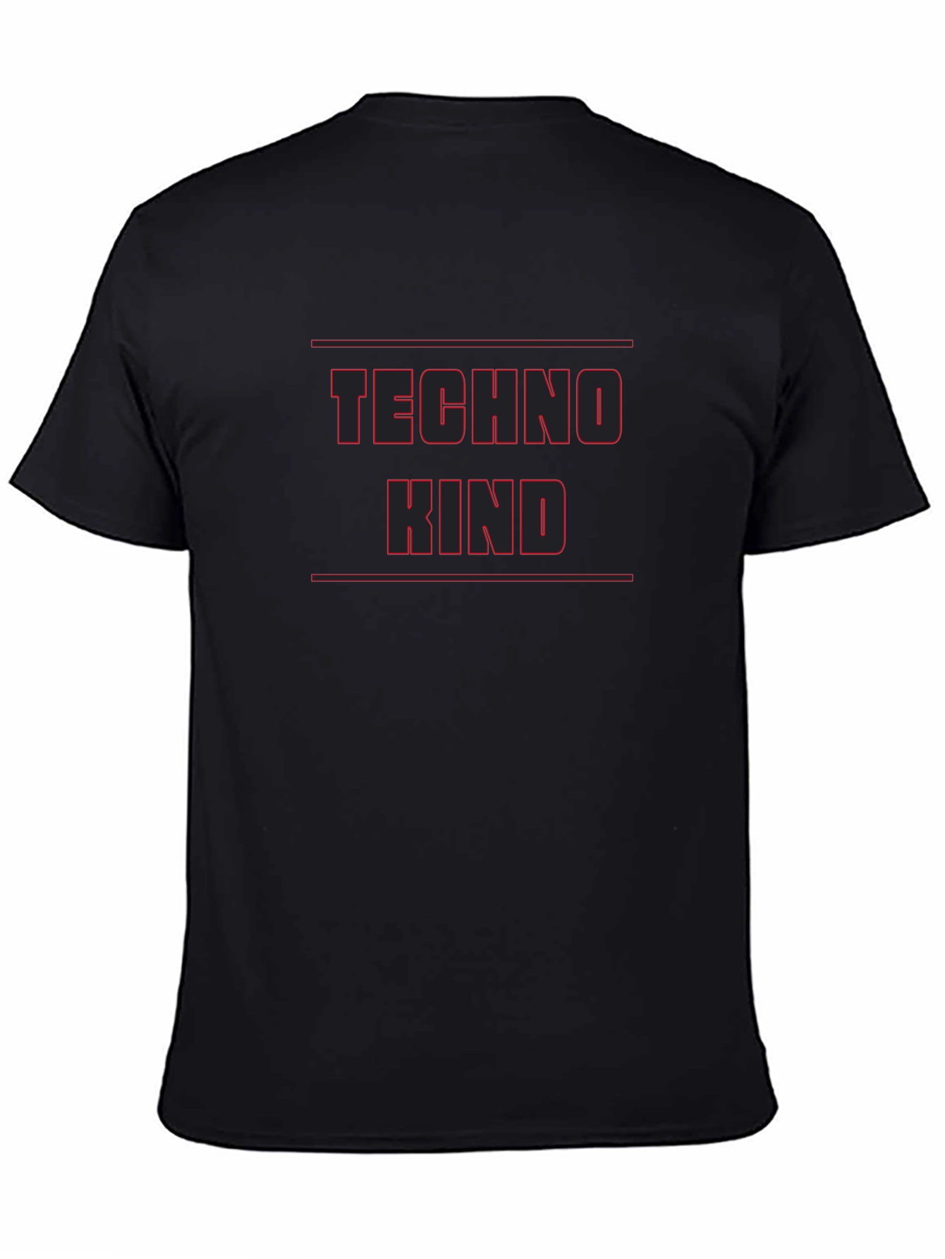 Techno Kind Black Graphic T-Shirt