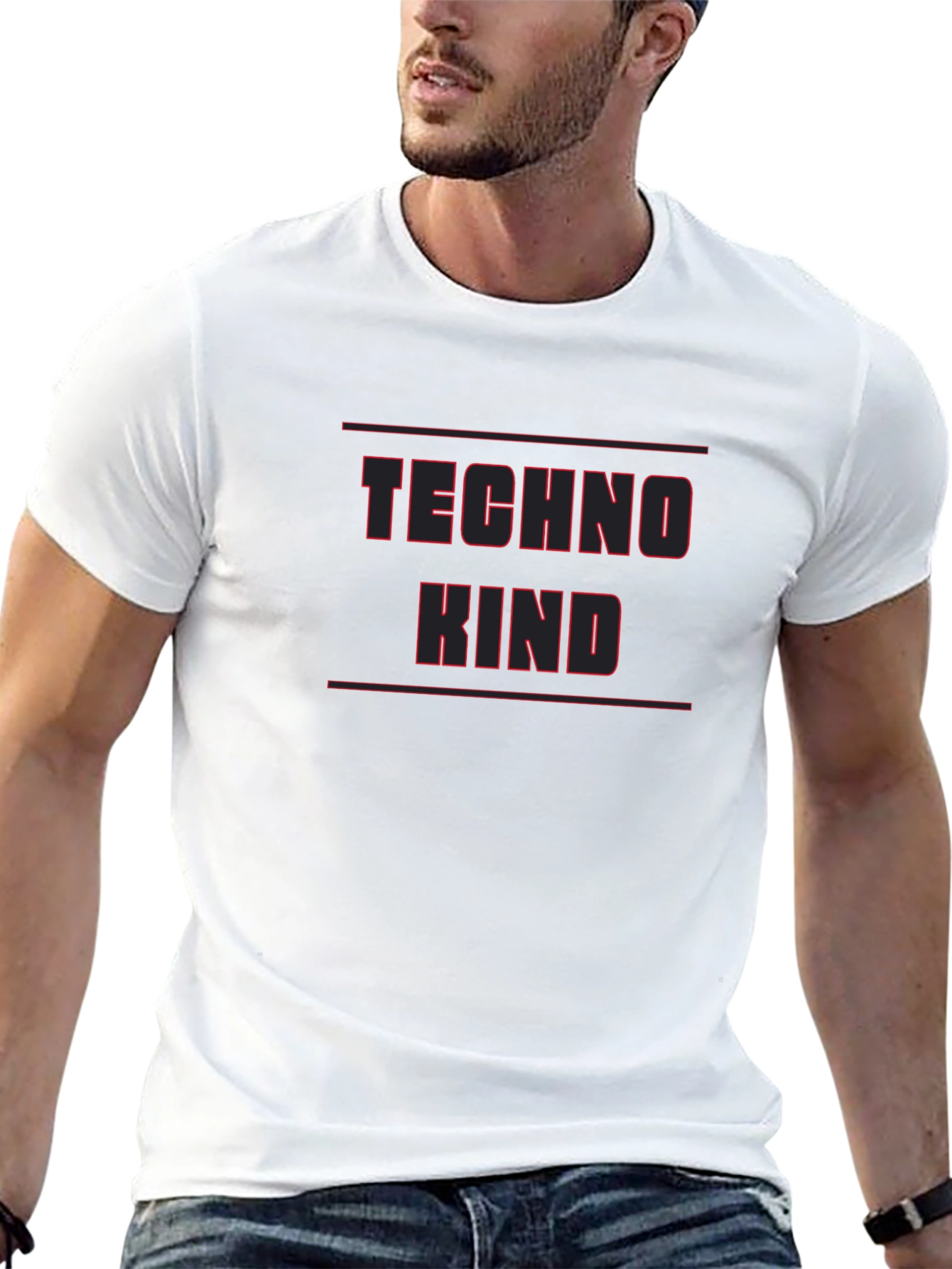 Techno Kind Black Graphic T-Shirt