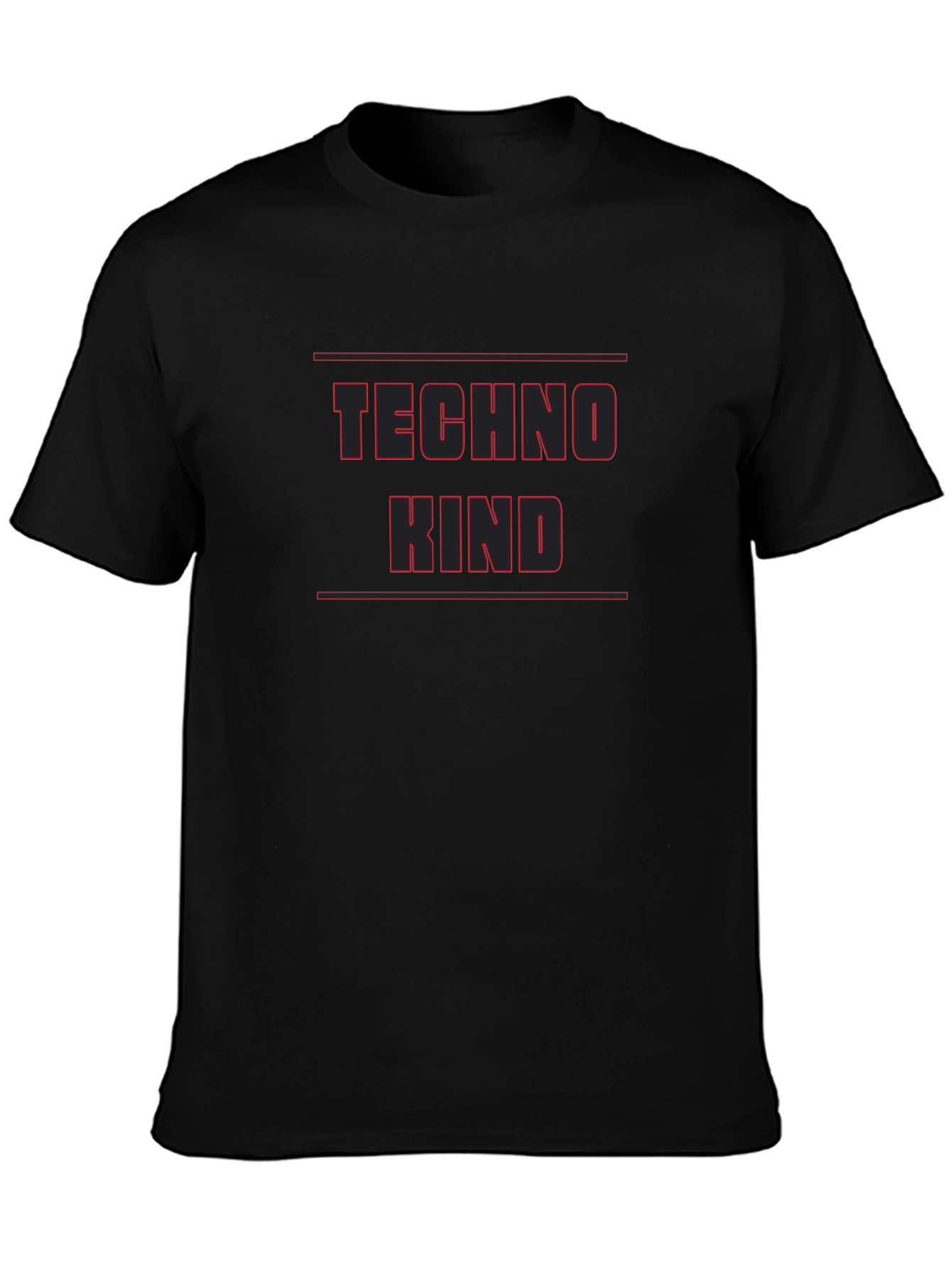 Techno Kind Black Graphic T-Shirt