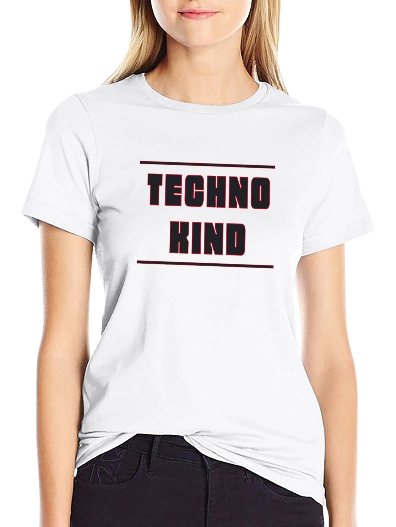 Techno Kind Black Graphic T-Shirt