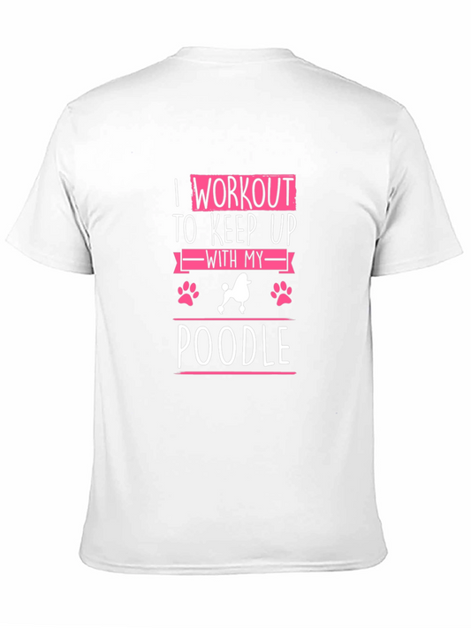 Workout Poodle Graphic Tee - Keep Up