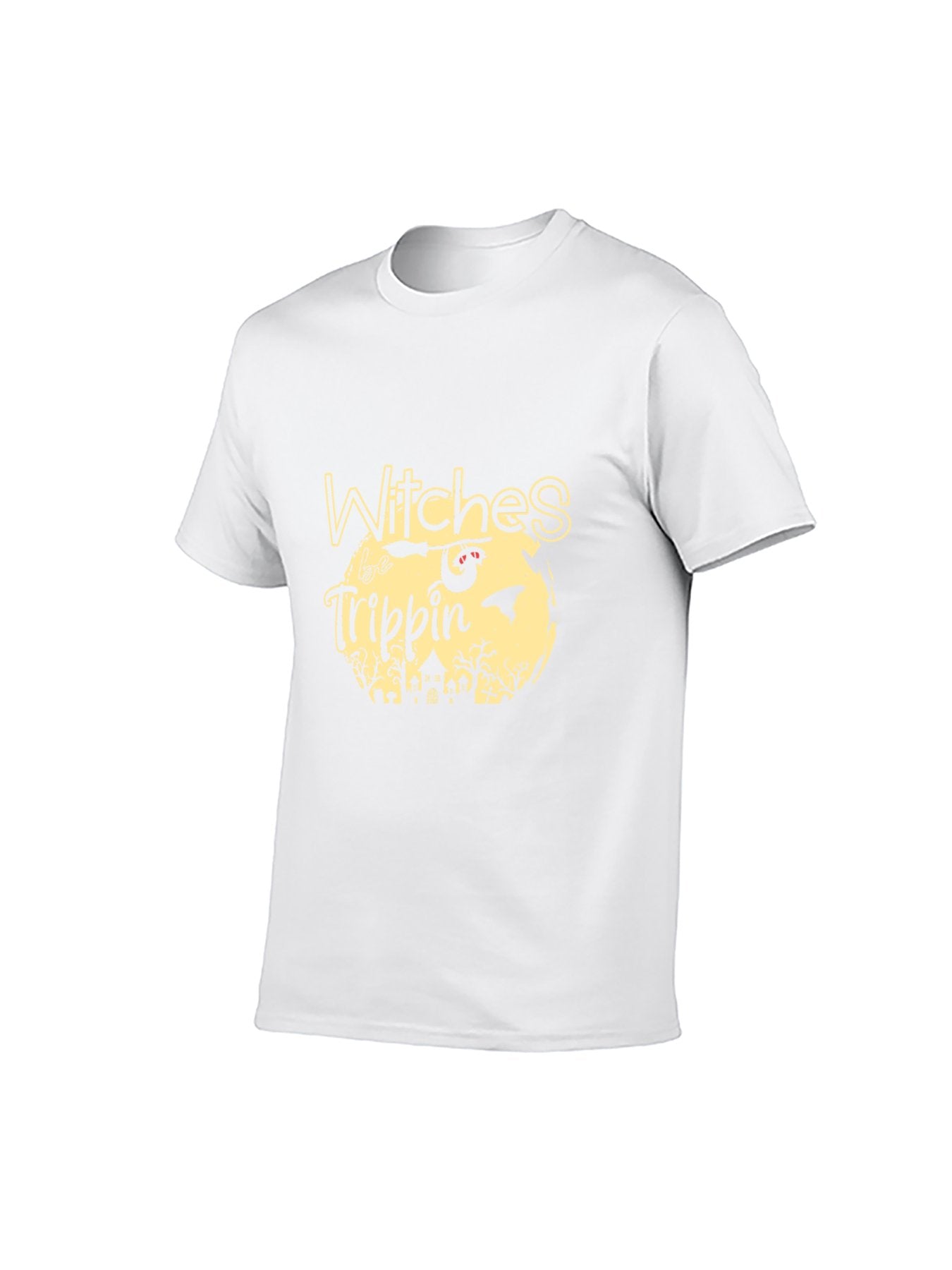 Witches Be Trippin Halloween Graphic T-Shirt - 100% Cotton, Spooky Exclusive for Halloween Parties & Casual Occasions