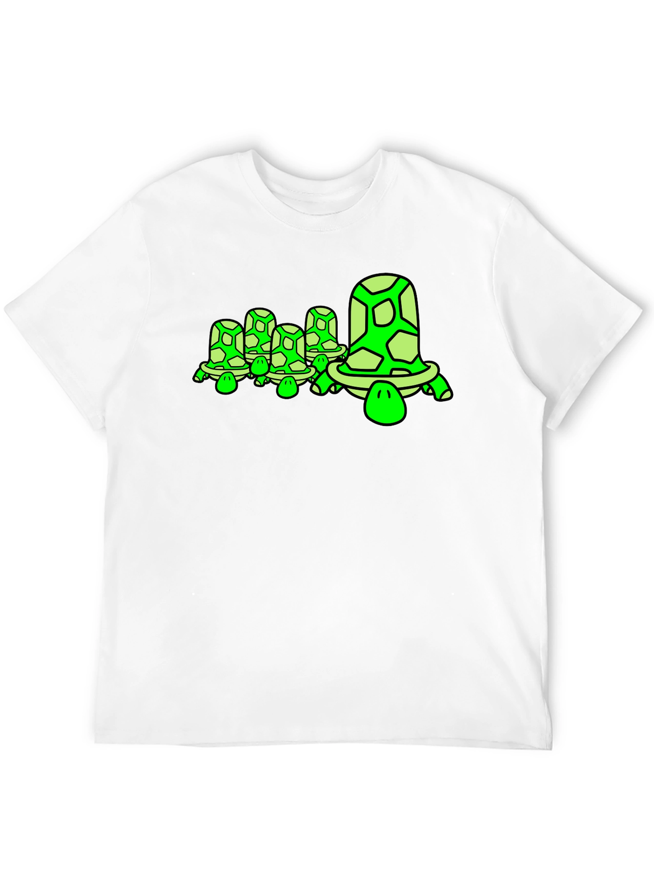 Turtle Family Graphic Tee - Unique Design Soft Cotton
