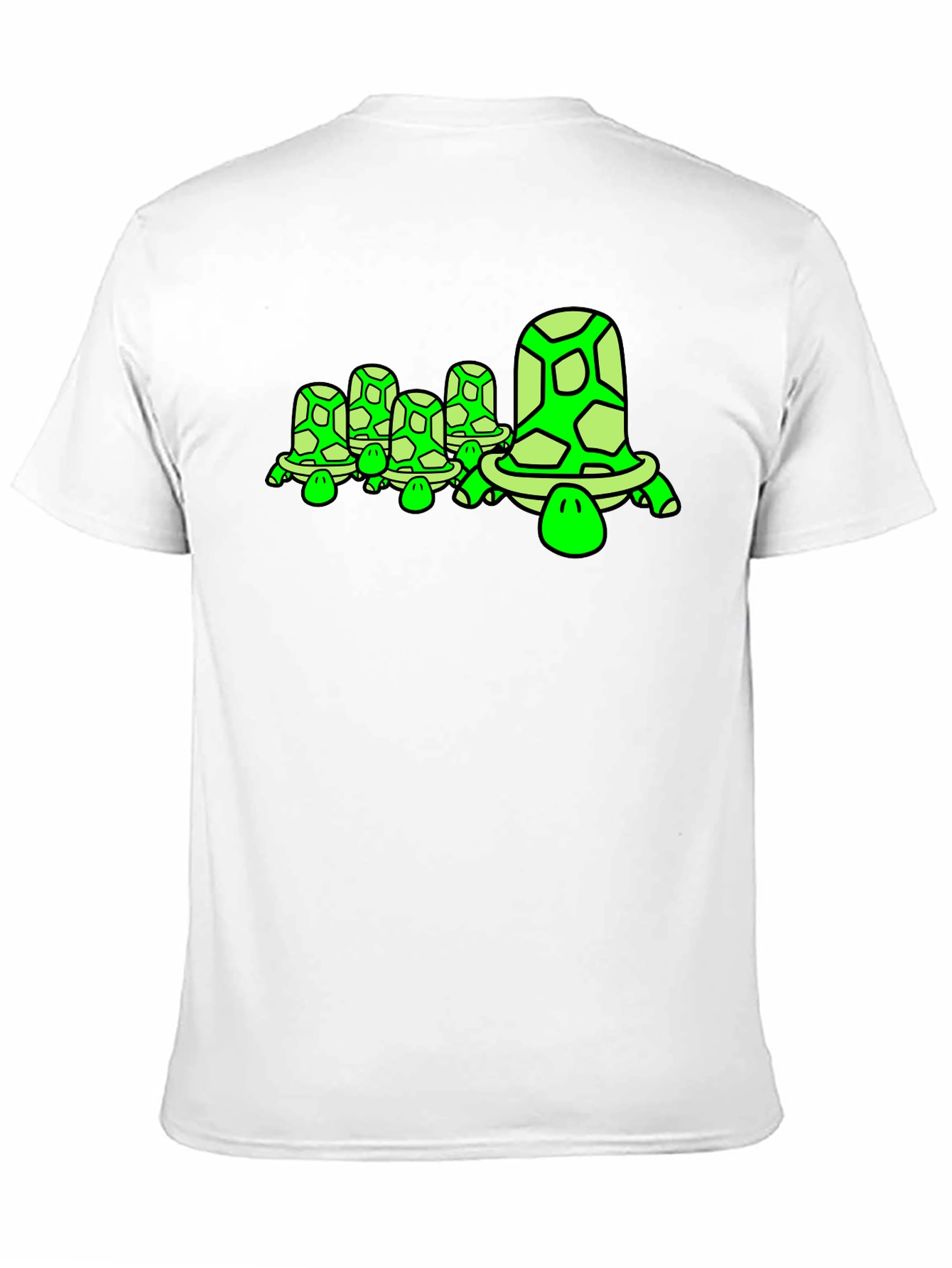 Turtle Family Graphic Tee - Unique Design Soft Cotton