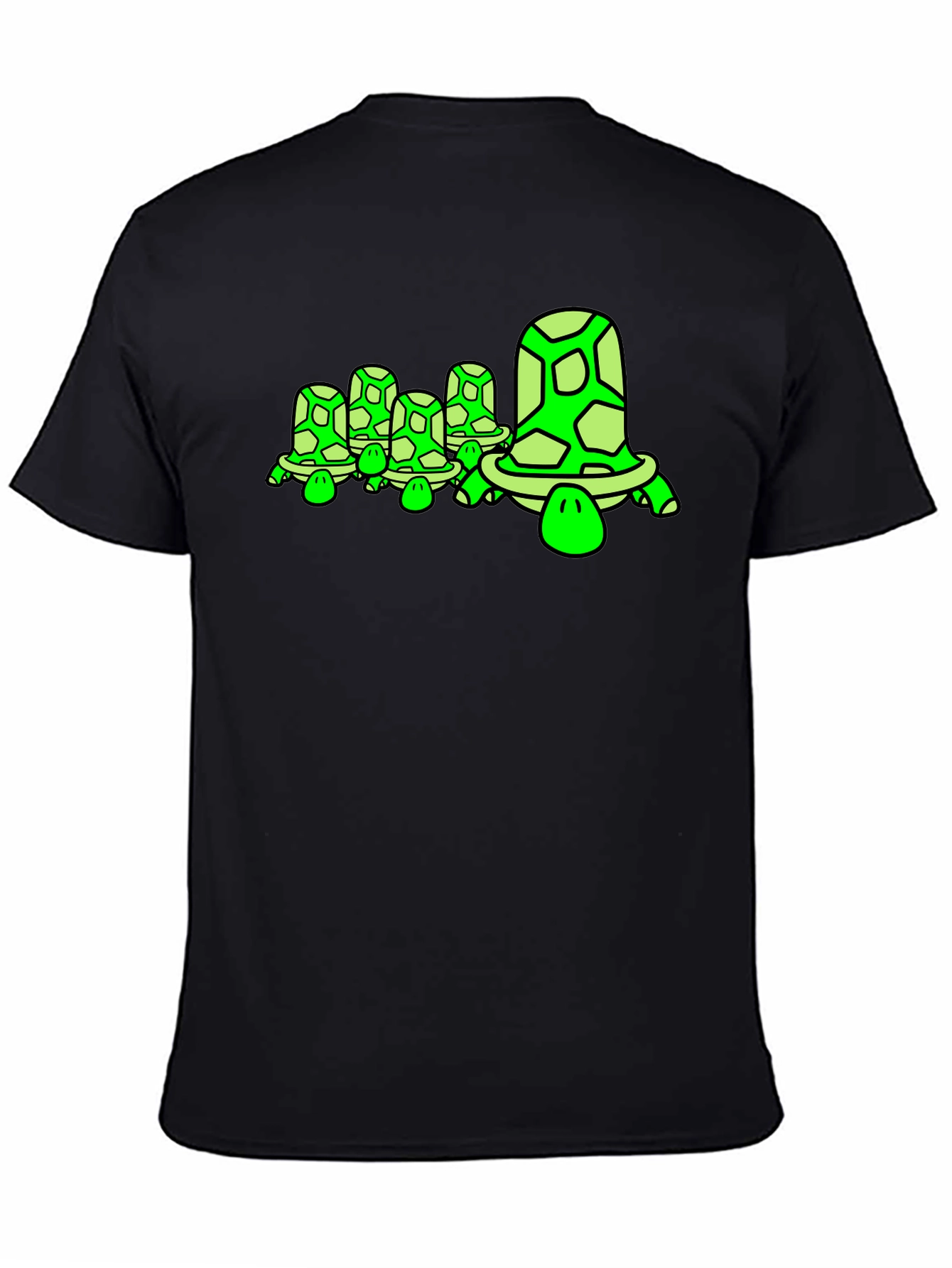 Turtle Family Graphic Tee - Unique Design Soft Cotton