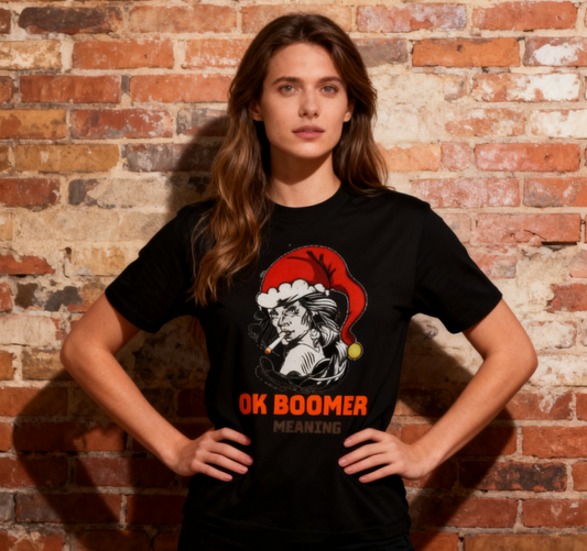 "Ok Boomer" Attitude Cotton T-Shirt - 100% Premium Cotton | Versatile Streetwear | Trendy Statement Tee