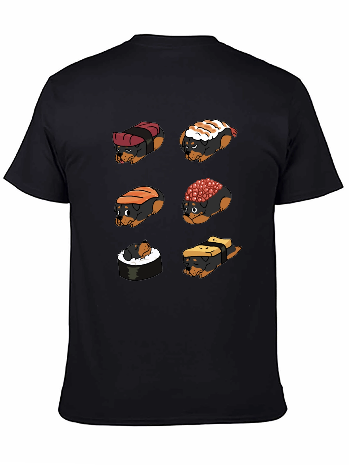 Sushi Dog Graphic T-Shirt - Unique Novelty Tee