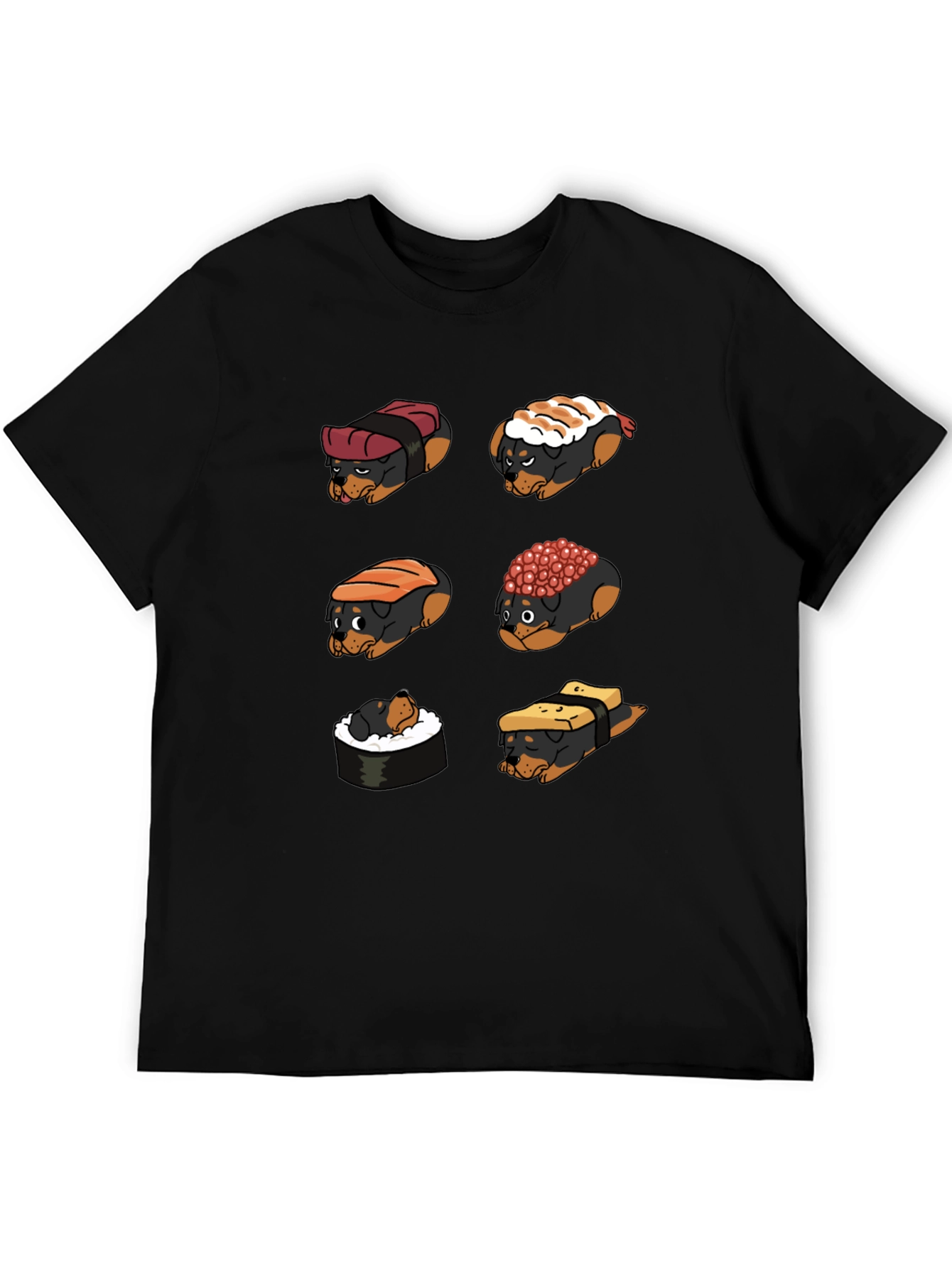 Sushi Dog Graphic T-Shirt - Unique Novelty Tee