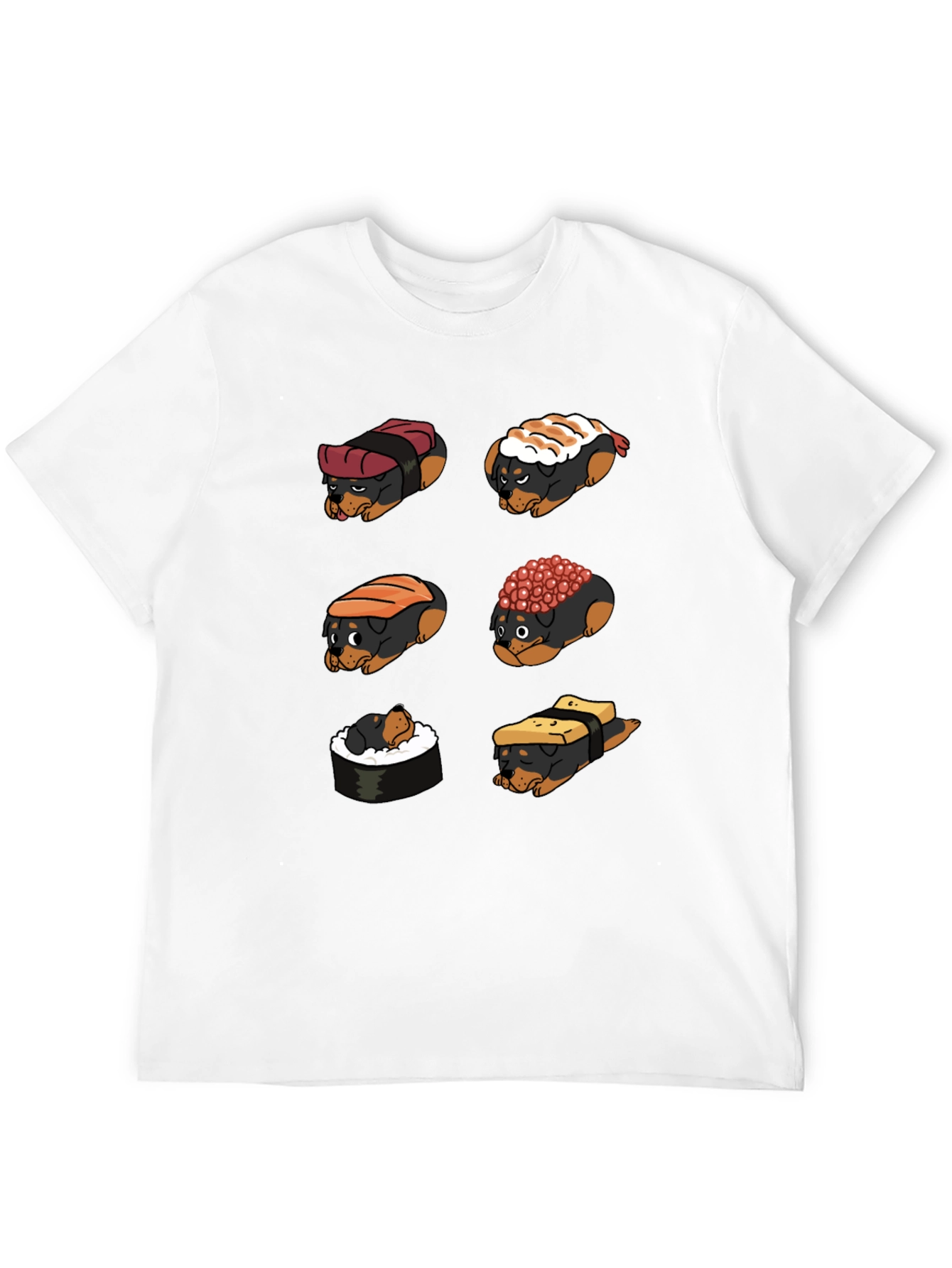 Sushi Dog Graphic T-Shirt - Unique Novelty Tee