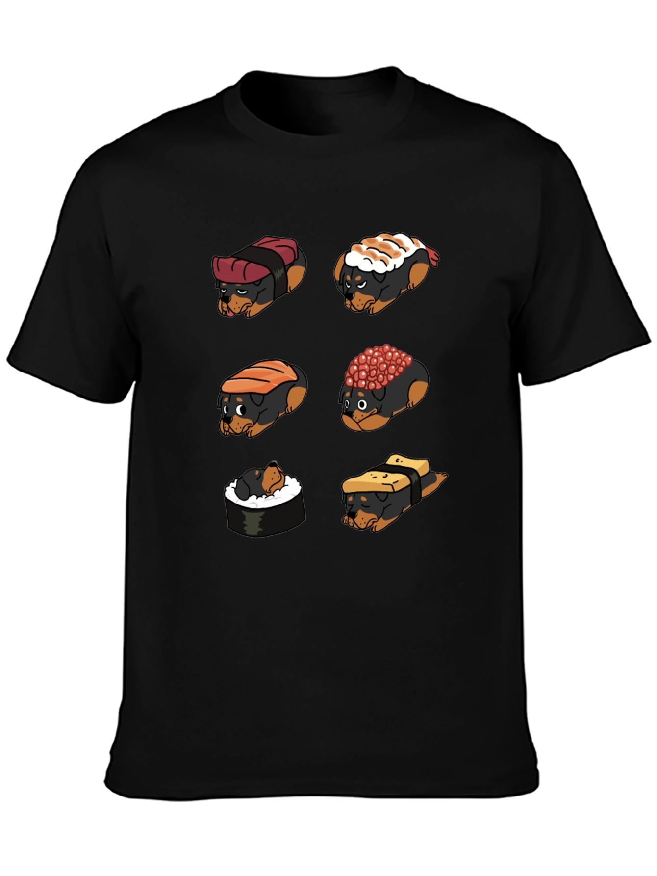 Sushi Dog Graphic T-Shirt - Unique Novelty Tee