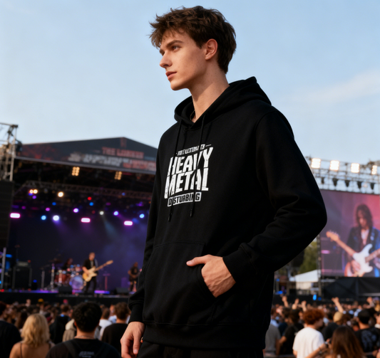 Heavy Metal Disturbing Graphic Hoodie - Unisex Punk Streetwear Casual Pullover