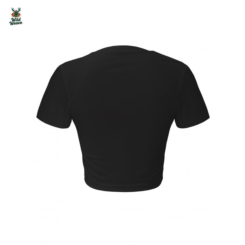 Women's Sexy Summer Crop Top - Vibrant Red Teddy Bear Zipper Graphic Tee, Soft Stretch Round Neck Short Sleeve Shirt, Machine Washable Casual Streetwear, Teddy Bear T Shirt, Playful Fashion, Playful Graphic Tee