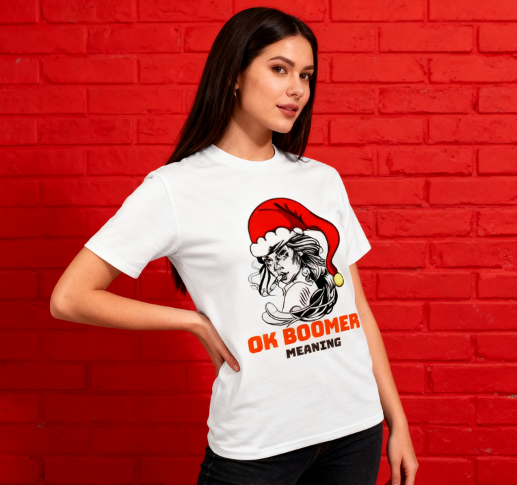 "Ok Boomer" Attitude Cotton T-Shirt - 100% Premium Cotton | Versatile Streetwear | Trendy Statement Tee