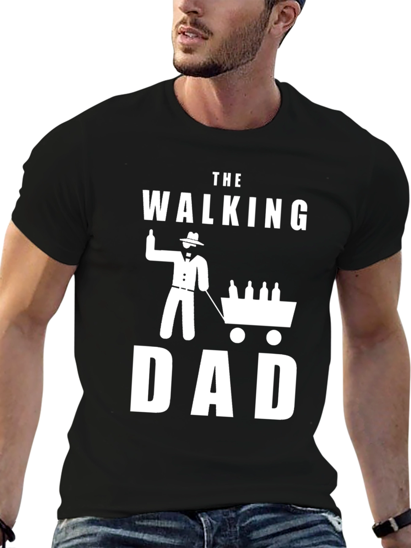 The Walking Dad Novelty Graphic T-Shirt