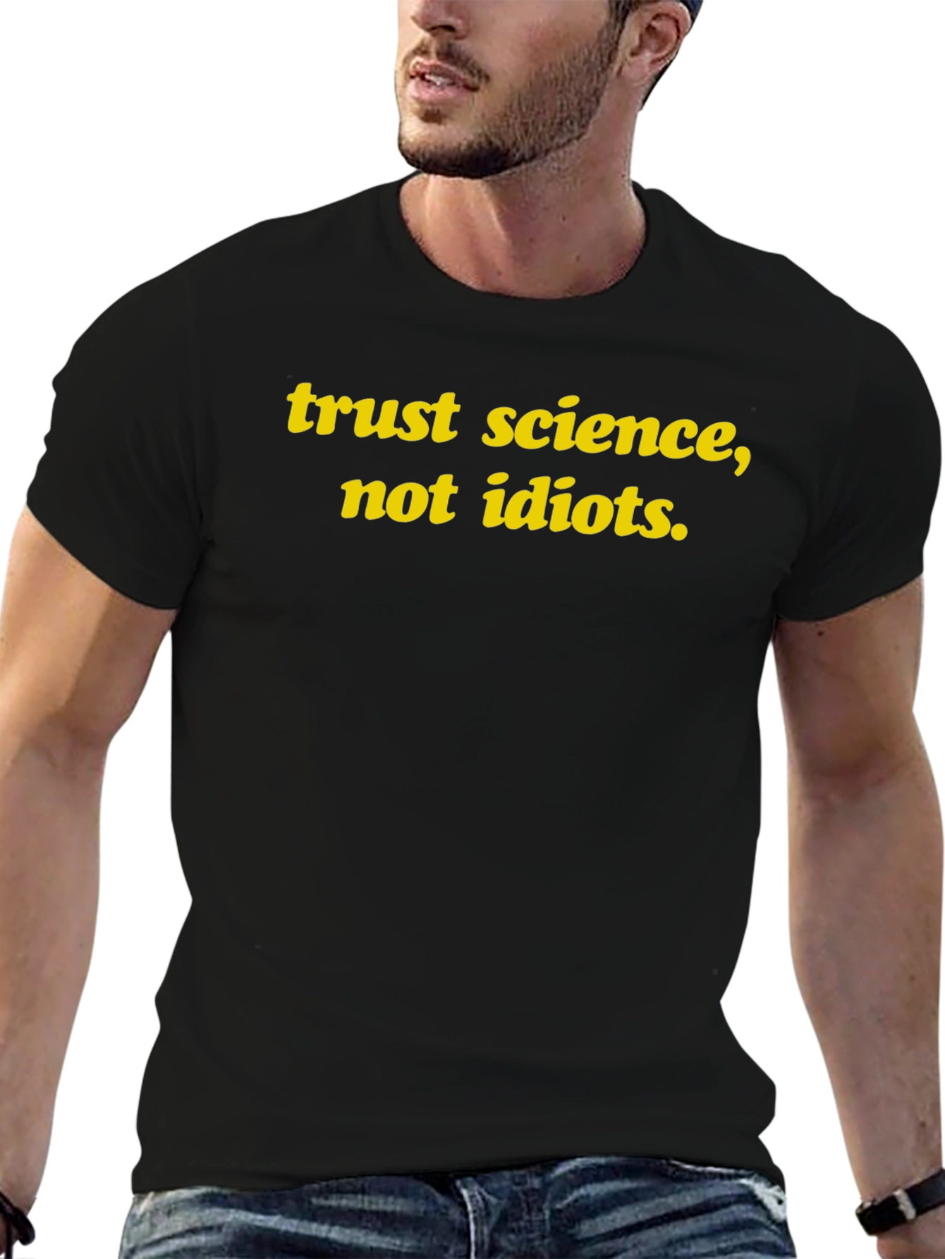 Trust Science T-Shirt - Black Slogan Tee