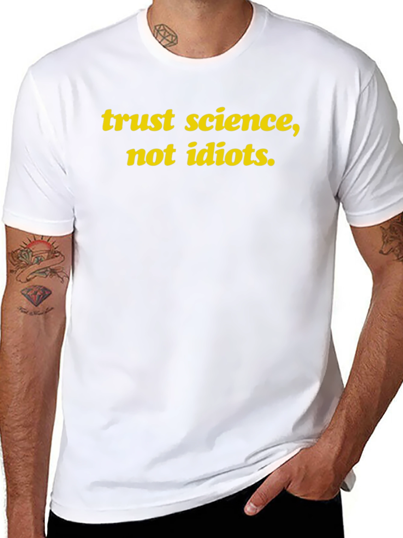 Trust Science T-Shirt - Black Slogan Tee