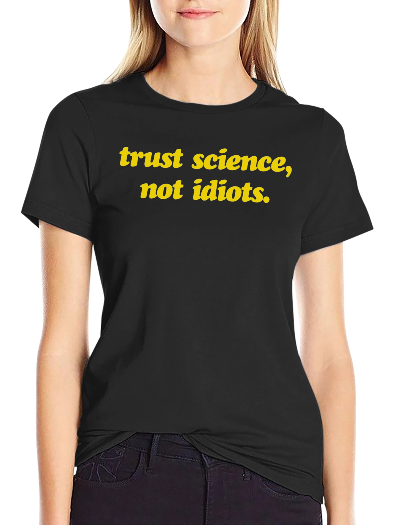 Trust Science T-Shirt - Black Slogan Tee