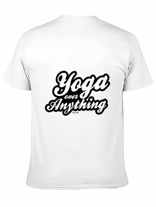 Yoga Over Anything Black Graphic Tee