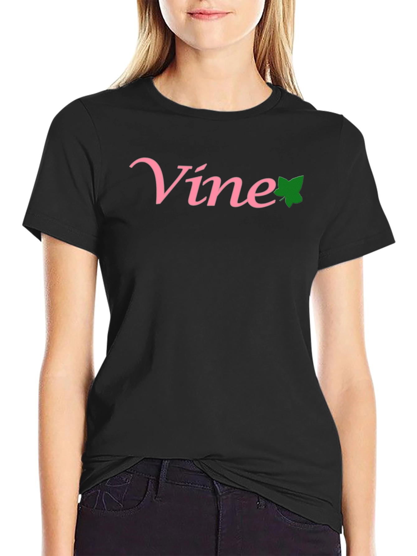 Vine T-Shirt - Pink and Green