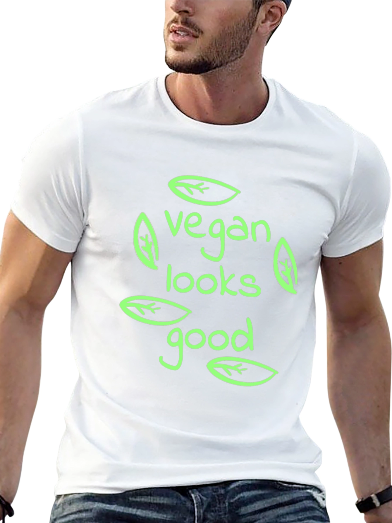 Vegan Looks Good Black T-Shirt