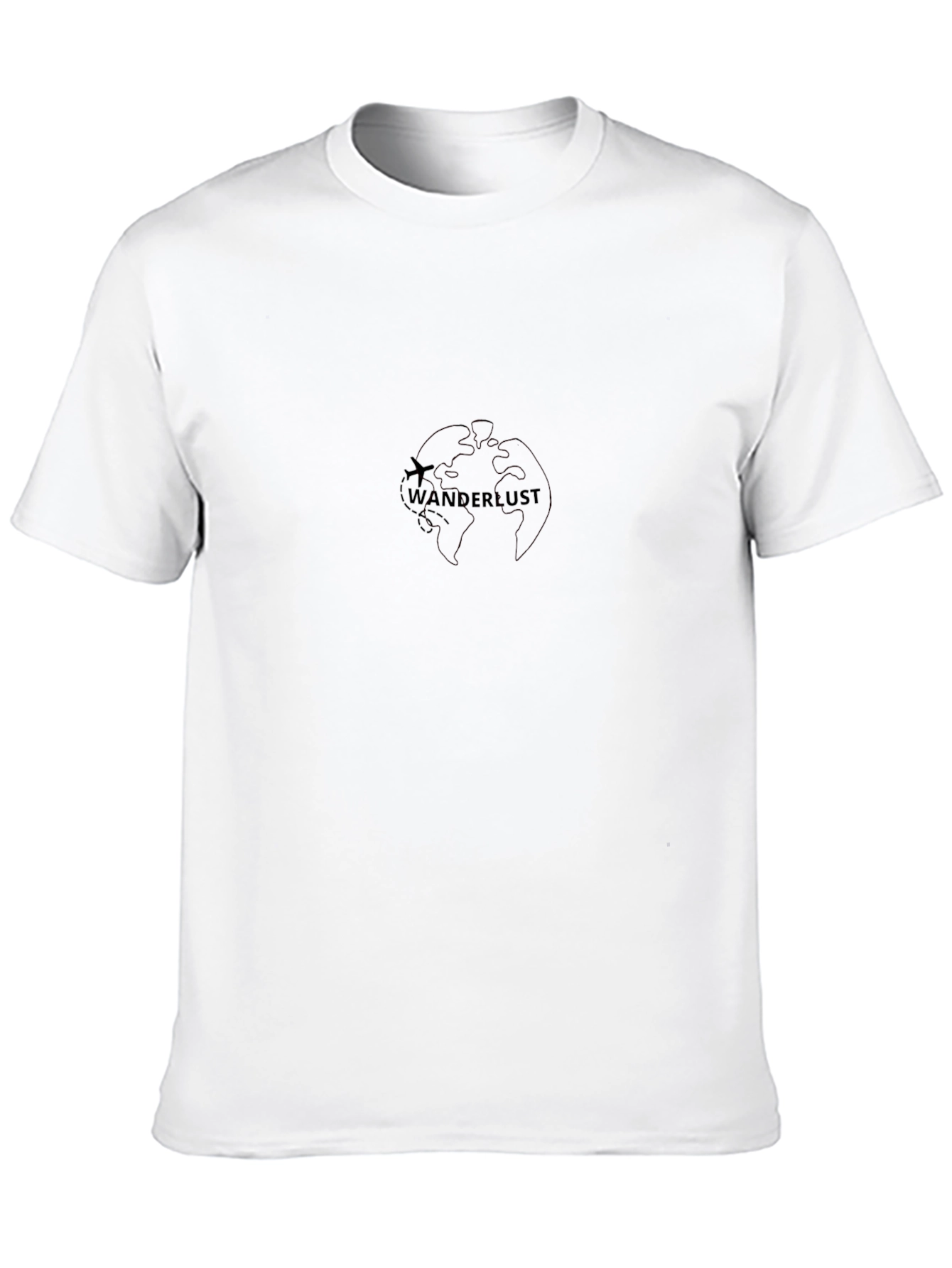 Wanderlust Globe Graphic Black T-Shirt